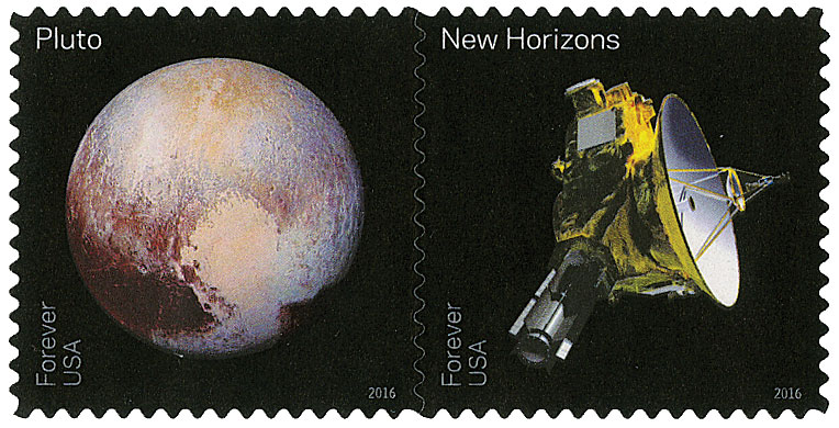 2016 Pluto-Explored! stamps