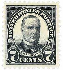 1923 7Â¢ McKinley stamp