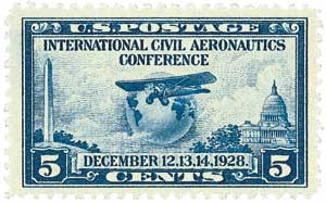 1928 International Civil Aeronautics Conference stamp