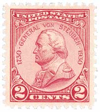 1930 General von Steuben stamp