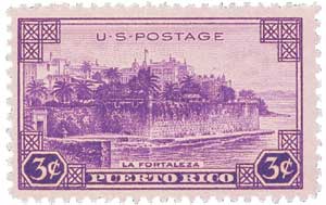 U.S. #801 pictures La Fortaleza (the Fortress), located in San Juan, Puerto Rico.