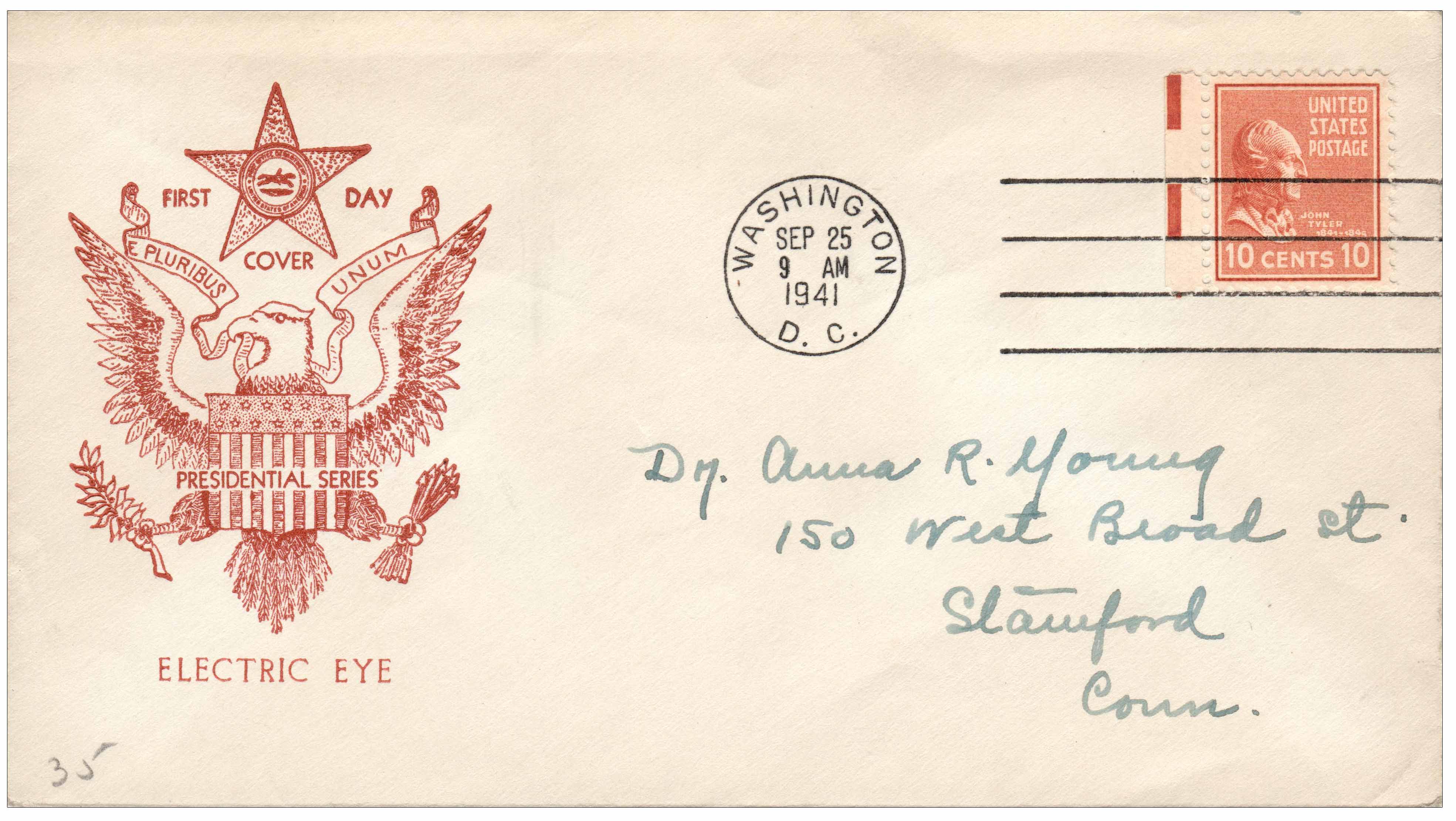 1938 Tyler Electric Eye First Day Cover