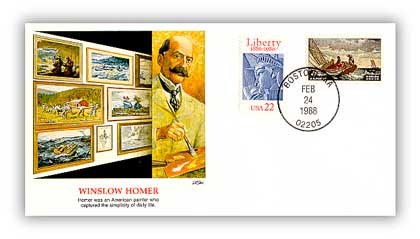 Item #81885 – Commemorative cover marking Homer’s 152nd birthday.