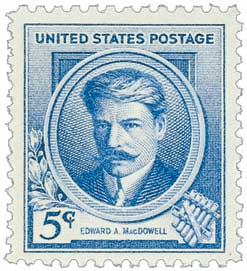 1940 5¢ Edward Alexander MacDowell stamp