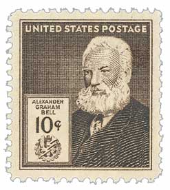 1940 Famous Americans: 10¢ Alexander Graham Bell stamp