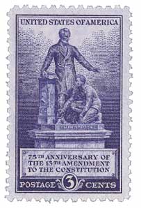1940 3¢ Emancipation Memorial, 13th Amendment