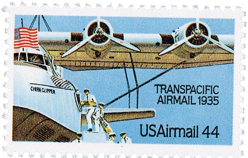 1985 44Â¢ Transpacific Airmail
