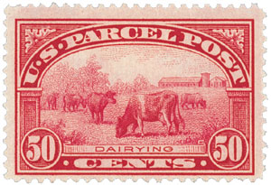 1913 50Â¢ Dairying Parcel Post