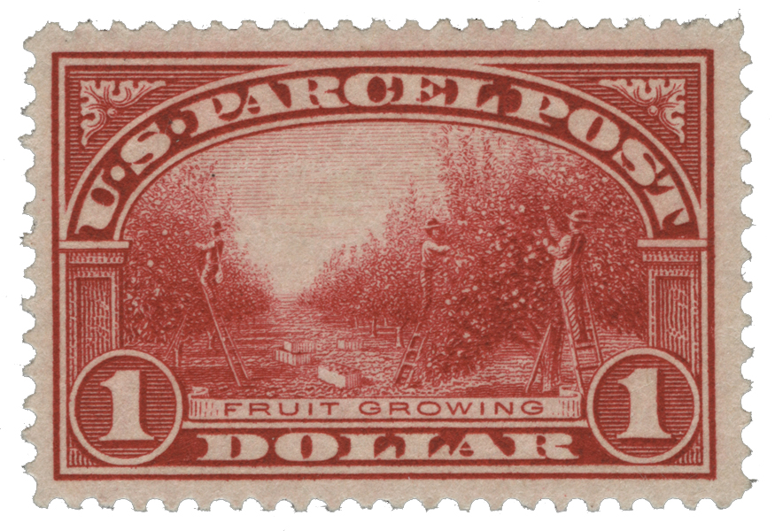 1913 $1 Fruit Growing Parcel Post stamp