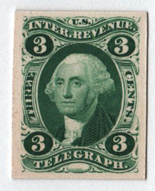 1862-71 3¢ Telegraph stamp