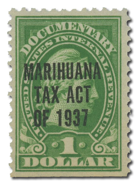 1937 $1 Marihuana Tax stamp
