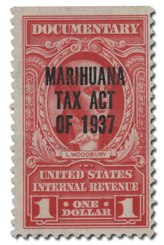1962 $1 2nd Issue Marihuana tax stamp
